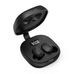 Solix Draadloze Bluetooth Oordopjes – Bluetooth 5.4, Tot 28 Uur Batterijduur met Oplaadcase, Touchbediening, Microfoon en USB-C
