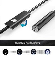 High-Quality IP67 Waterdichte Android Endoscoop Camera USB-C | 5.5mm Inspectiecamera met 6 LED Lampen – Flexibele Borescope voor Smartphone & PC
