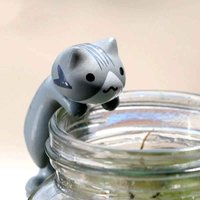 Mini Katten Beeldjes Set | 6x Schattige Resin Miniaturen voor Bonsai, Fairy Garden & Decoratie