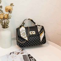 Mini Designer Schoudertas voor Dames | Trendy PU Leren Crossbody Handtas met Kettingn Strap