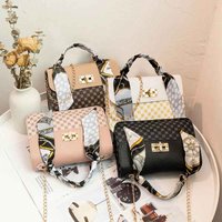 Mini Designer Schoudertas voor Dames | Trendy PU Leren Crossbody Handtas met Kettingn Strap