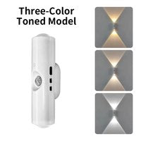 LED Bewegingssensor Nachtlamp | Oplaadbare Magnetische Wandlamp met 3 Lichtkleuren – USB-C Draadloos