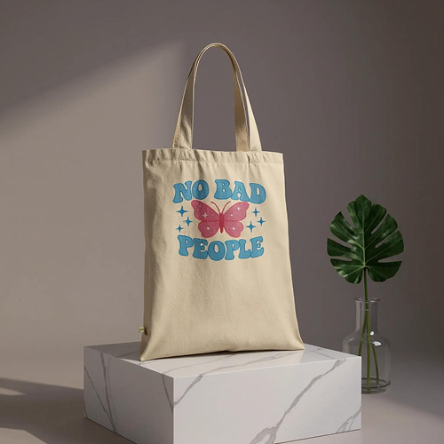 Gepersonaliseerde Biologische Tote Bag – 100% Organic Katoen | Herbruikbare Shopper