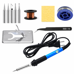 60W Soldeerbout Set | Elektrische Soldeerset met Instelbare Temperatuur & Accessoires