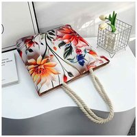 Dames Retro Schoudertas & Tote Bag | Dubbelzijdig Vlinder Design – Mode Shopper Tas met Touw Handvat