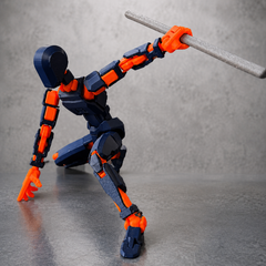 Volledig Beweegbare Actiefiguur met Accessoires – Poseerbare Mannequin voor Stop Motion, Tekenen, Animatie, Fotografie en Creatieve Projecten