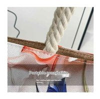 Dames Retro Schoudertas & Tote Bag | Dubbelzijdig Design – Mode Shopper Tas met Touw Handvat