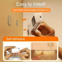 LED Kastverlichting met Bewegingssensor | 50cm USB Oplaadbare Draadloze Magnetische LED Strip – Wit Licht voor Kast, Trap & Slaapkamer