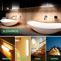 LED Kastverlichting met Bewegingssensor | 50cm USB Oplaadbare Draadloze Magnetische LED Strip – Wit Licht voor Kast, Trap & Slaapkamer