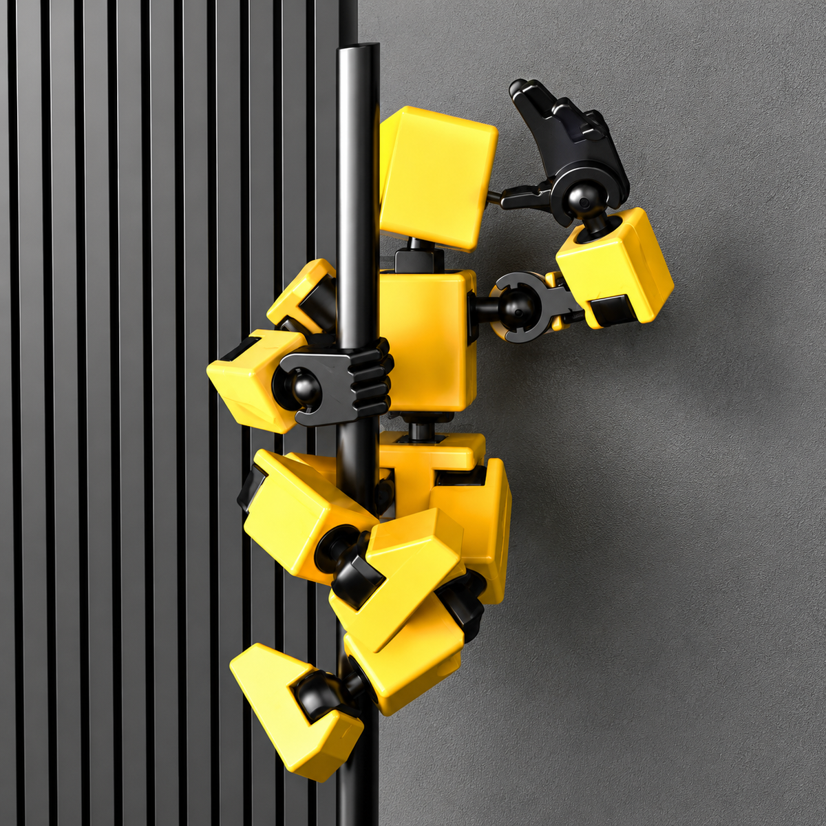 3D Geprinte Beweegbare Robot Actiefiguur | Multi-Jointed Poseerbare Mannequin Pop met Accessoires – Creatief STEM Speelgoed