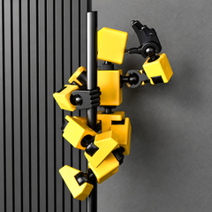 3D Geprinte Beweegbare Robot Actiefiguur | Multi-Jointed Poseerbare Mannequin Pop met Accessoires – Creatief STEM Speelgoed