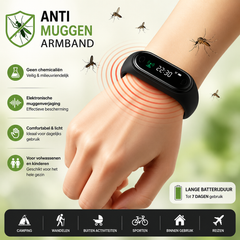 Elektronische Muggen Armband | Anti Muggen Horloge & Insectenwerende Polsband voor Outdoor & Binnengebruik