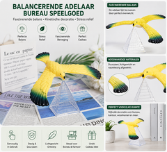 Balancerende Adelaar Bureau Decoratie – Zwevende Vogel met Kinetisch Evenwicht voor Bureau, Woonkamer en Kantoor