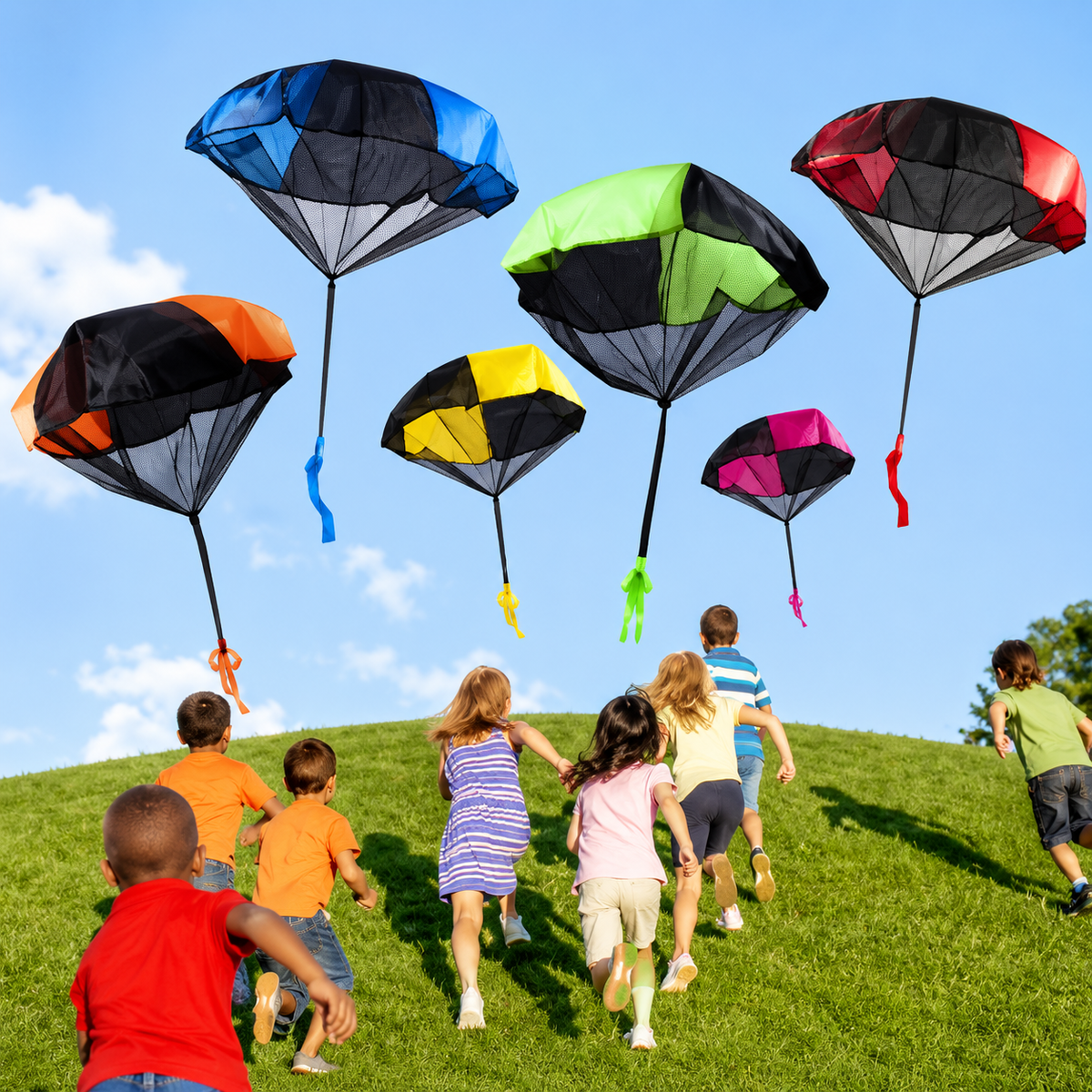 Kinder Parachute Speelgoed | Outdoor Werpspel voor Jongens & Meisjes – Geen Batterijen Nodig