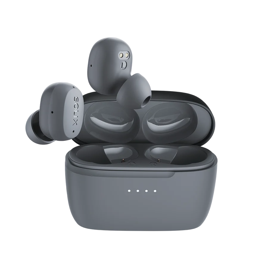 Solix Draadloze Bluetooth Oordopjes met Actieve Ruisonderdrukking – Bluetooth 6.0, Tot 35 Uur Batterijduur, ANC tot 25 dB, Touchbediening en Oplaadcase