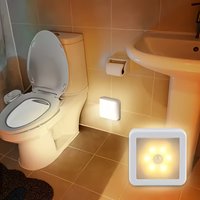 Draadloze LED Trapverlichting met Bewegingssensor – 6 LED Warm Wit Nachtlampje voor Trap, Gang, Kast, Keuken en Slaapkamer – Batterijgevoed & IP44 Waterdicht