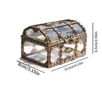 Transparant Schatkistje | Plastic Juwelen & Sieraden Opbergdoosje – Geschenkdoosje 10,5×8×6,5 CM
