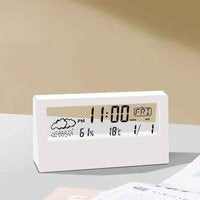 Digitale Wekker met Thermometer & Hygrometer | Binnen Weerstation met Temperatuur, Luchtvochtigheid en Alarm