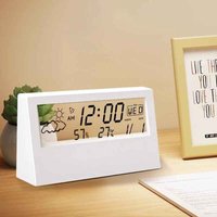 Digitale Wekker met Thermometer & Hygrometer | Binnen Weerstation met Temperatuur, Luchtvochtigheid en Alarm