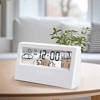 Digitale Wekker met Thermometer & Hygrometer | Binnen Weerstation met Temperatuur, Luchtvochtigheid en Alarm