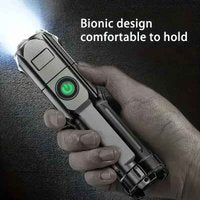USB Rechargeable LED Flashlight – Waterproof Tactical Zoom Torch for Camping & Outdoor Use