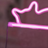 LED Neon Slapende Kat Lamp | Roze Kitten Wandlamp & Nachtlamp – USB of Batterij