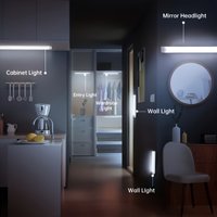 Slimme LED Kastlamp met Sensor | USB Oplaadbare Magnetische Nachtverlichting – Warm Wit