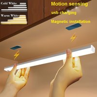 Slimme LED Kastlamp met Sensor | USB Oplaadbare Magnetische Nachtverlichting – Warm Wit