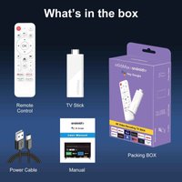 H96 H313 Android TV Stick 4K | Android 14 Smart TV Dongle – 2GB RAM 16GB met Voice Remote & WiFi Streaming