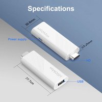 H96 H313 Android TV Stick 4K | Android 14 Smart TV Dongle – 2GB RAM 16GB met Voice Remote & WiFi Streaming