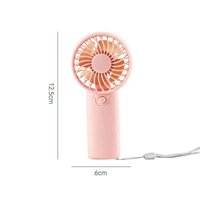 Draagbare Mini Handventilator | USB Oplaadbare Reisventilator – Compacte Ventilator voor Zomer, Auto, Camping & Reizen – Roze