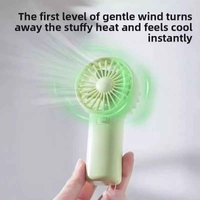 Draagbare Mini Handventilator | USB Oplaadbare Reisventilator – Compacte Ventilator voor Zomer, Auto, Camping & Reizen – Roze