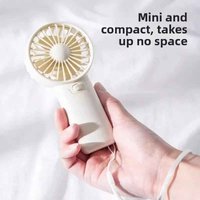 Draagbare Mini Handventilator | USB Oplaadbare Reisventilator – Compacte Ventilator voor Zomer, Auto, Camping & Reizen – Roze