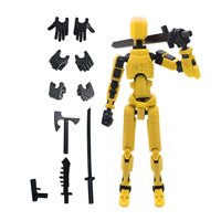 13-Joint Action Figure Dummy Model – Fully Poseable 13.7CM Figure for Stop Motion & Drawing