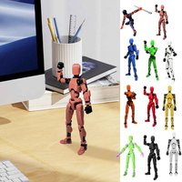 13-Joint Action Figure Dummy Model – Fully Poseable 13.7CM Figure for Stop Motion & Drawing
