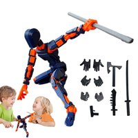 13-Joint Action Figure Dummy Model – Fully Poseable 13.7CM Figure for Stop Motion & Drawing