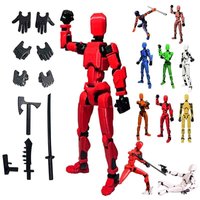 13-Joint Action Figure Dummy Model – Fully Poseable 13.7CM Figure for Stop Motion & Drawing