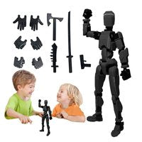 13-Joint Action Figure Dummy Model – Fully Poseable 13.7CM Figure for Stop Motion & Drawing