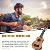 Decoratieve Ukulele 21 Inch | Houten Look Muziek Instrument Decoratie & Woonaccessoire