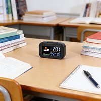 Digitale Wekker met Weerstation & Temperatuur | LED Alarmklok met Datum, Luchtvochtigheid en Achtergrondverlichting