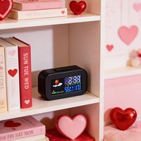 Digitale Wekker met Weerstation & Temperatuur | LED Alarmklok met Datum, Luchtvochtigheid en Achtergrondverlichting