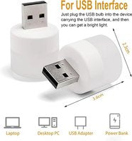 5PCS Mini USB LED Night Light – Warm White Reading Lamp for Power Bank, Laptop & Bedroom
