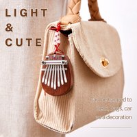 8-Toetsen Houten Kalimba Duimpiano | Mini Mbira Finger Piano voor Beginners & Cadeaus