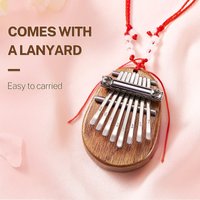 8-Toetsen Houten Kalimba Duimpiano | Mini Mbira Finger Piano voor Beginners & Cadeaus