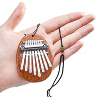8-Toetsen Houten Kalimba Duimpiano | Mini Mbira Finger Piano voor Beginners & Cadeaus