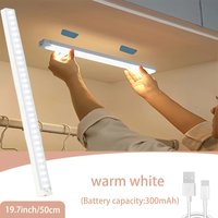 Slimme LED Kastlamp met Sensor | USB Oplaadbare Magnetische Nachtverlichting – Warm Wit