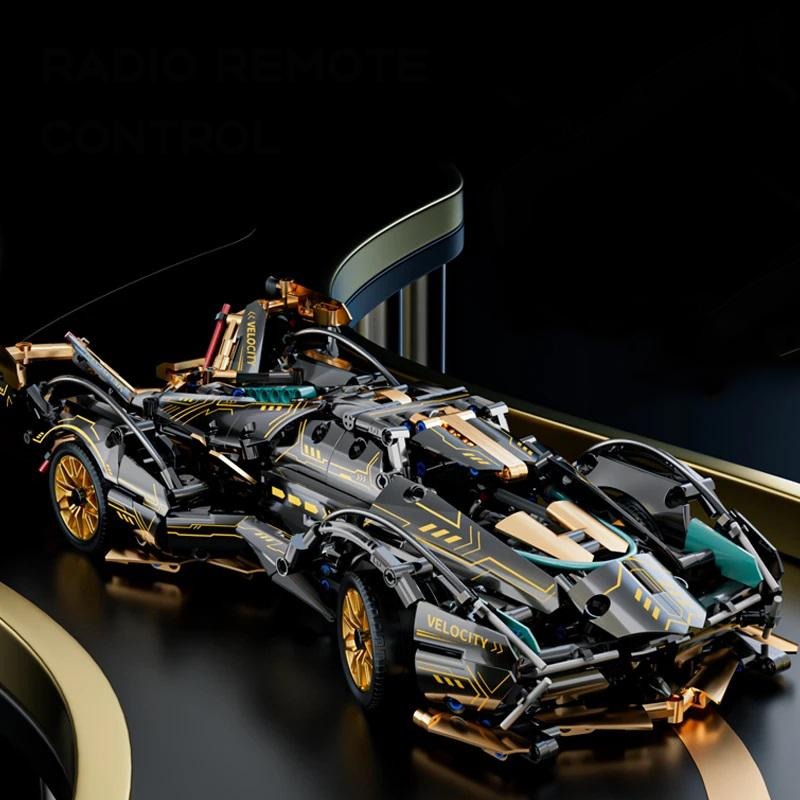 1690-delige Groene Racing Auto Bouwstenen Set – Premium Modelbouw Bouwpakket voor Volwassenen en Autoliefhebbers