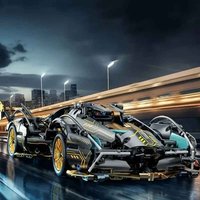 1690-delige Groene Racing Auto Bouwstenen Set – Premium Modelbouw Bouwpakket voor Volwassenen en Autoliefhebbers