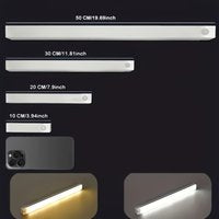 10CM LED Kastverlichting met Bewegingssensor – USB Oplaadbare Magnetische Lamp voor Kast, Trap, Gang en Slaapkamer – Koud Wit