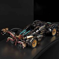 1690-delige Groene Racing Auto Bouwstenen Set – Premium Modelbouw Bouwpakket voor Volwassenen en Autoliefhebbers